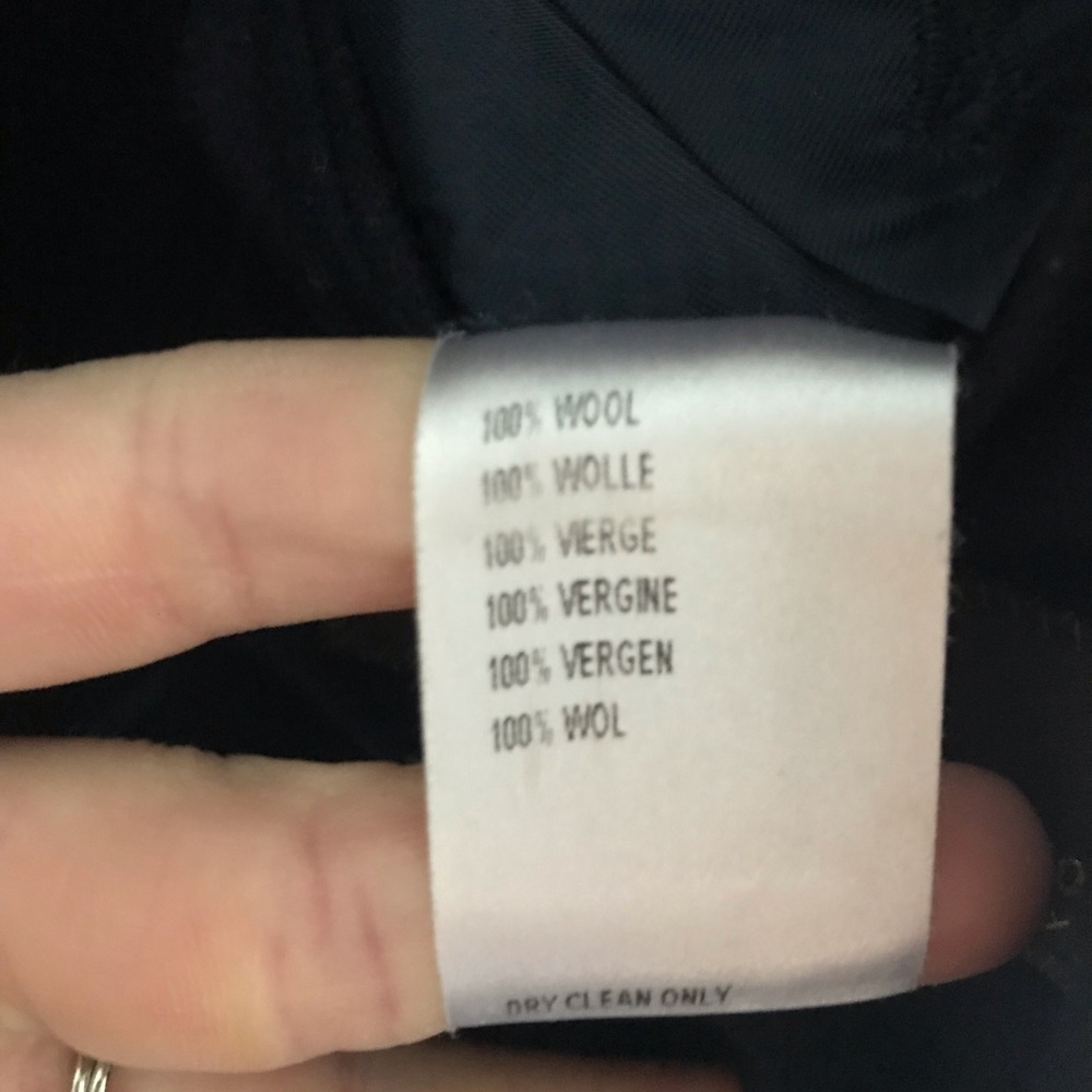 Navy Wool Sports Coat Jacket - Picture 7 of 12